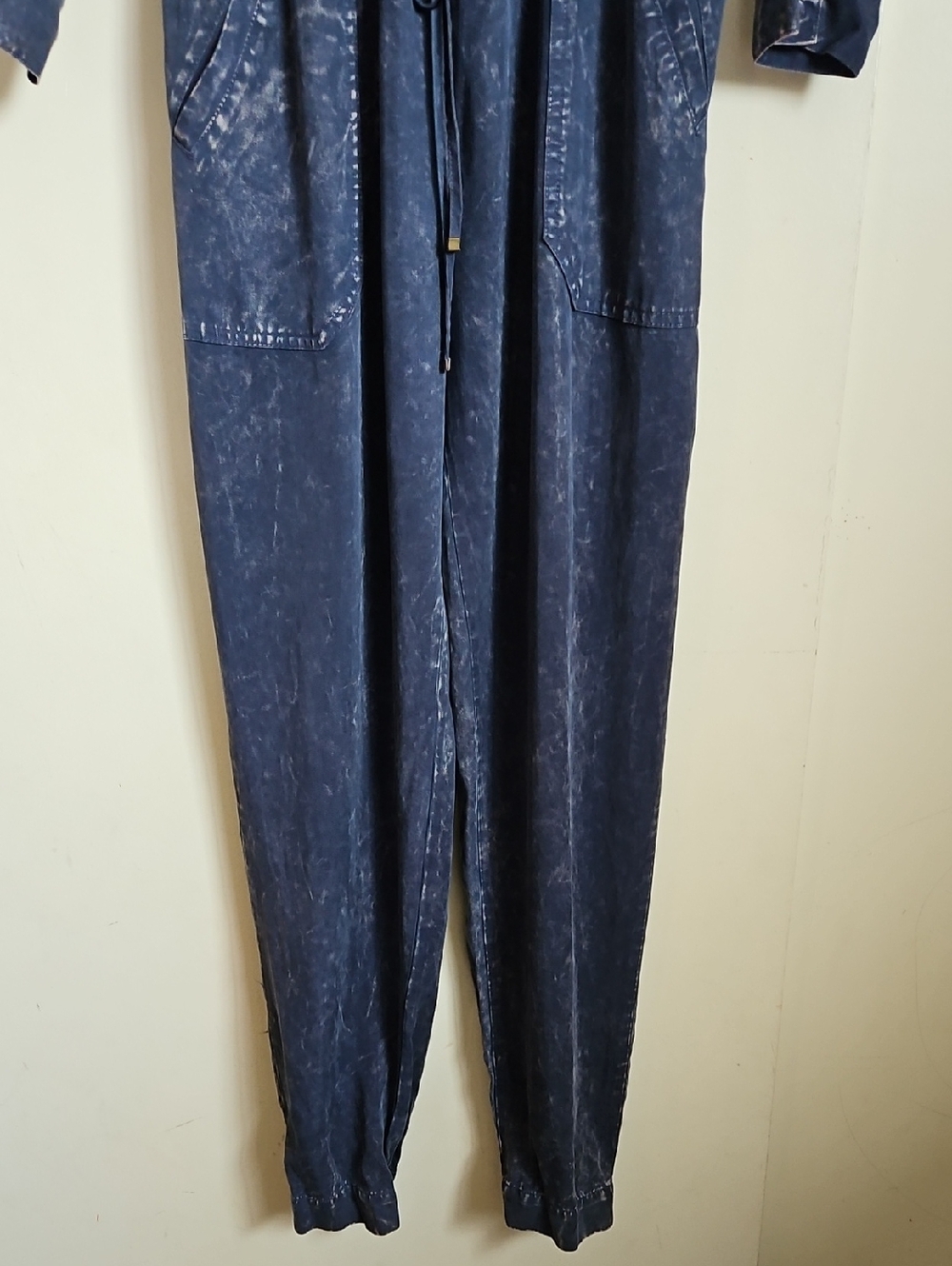 Young Fabulous & Broke Long Sleeve Jumpsuit Midnight Acid Wash Size Medium - Picture 9 of 16